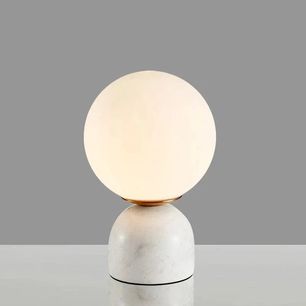 Lampe de table LED en verre et marbre - Luxe Illuminé | Marco Lucetti