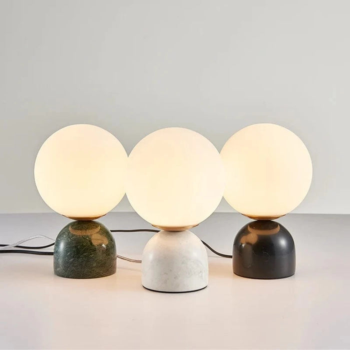 Lampe de table LED en verre et marbre - Luxe Illuminé | Marco Lucetti