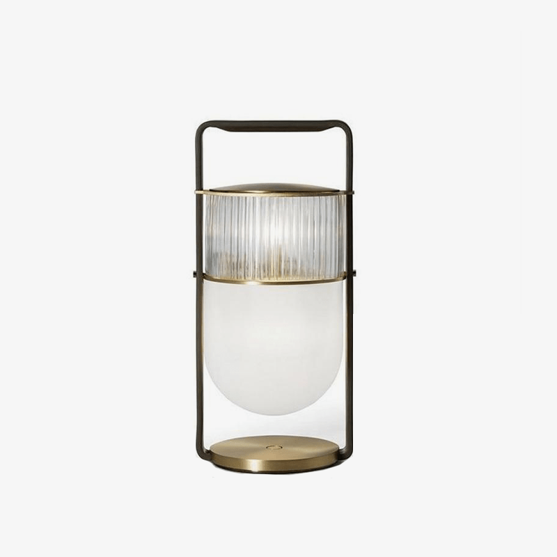 Lampe de table LED en verre style lanterne | Marco Lucetti