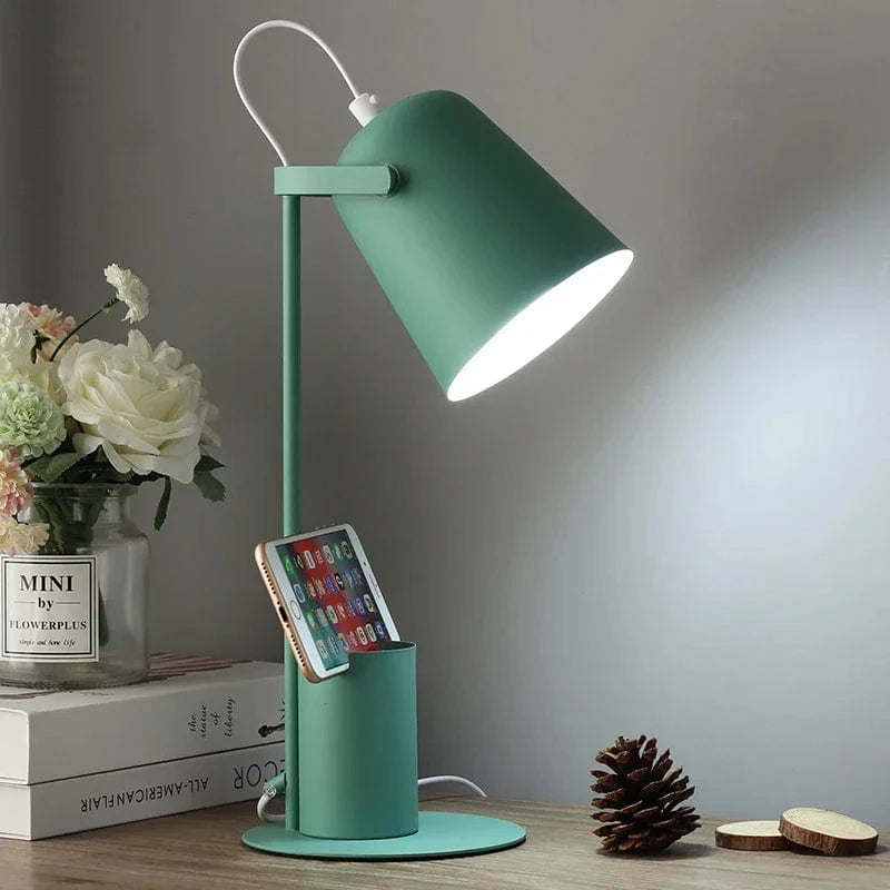 Lampe de Table LED Nordique avec Porte-stylo et Protection des Yeux | Marco Lucetti