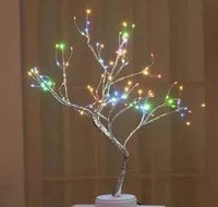 Lampe de table LED Nordique Cherry Blossom Crystal Veilleuse | Marco Lucetti Arbre à feu 108 LEDS