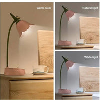 Lampe de Table Fleur LED Rechargeable - GlowFlower