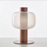 Lampe de Table Luxe Moderne en Verre | Marco Lucetti Café clair