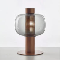 Lampe de Table Luxe Moderne en Verre | Marco Lucetti Gris Café