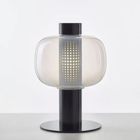 Lampe de Table Luxe Moderne en Verre | Marco Lucetti Noir Clair