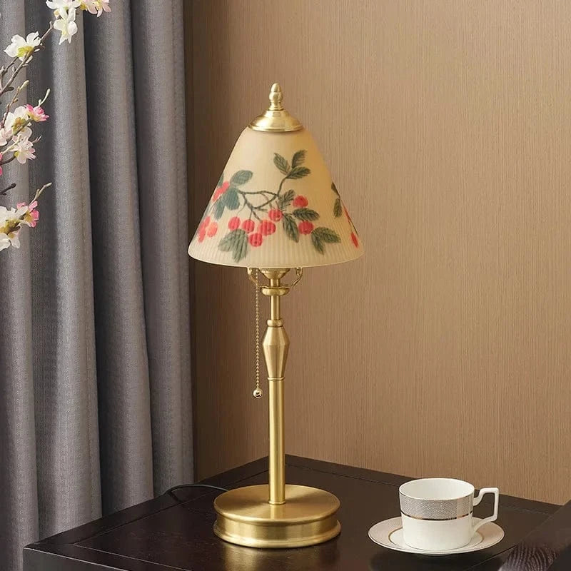 Lampe de Table Mariage Cuivrée Peinte à la Main | Marco Lucetti