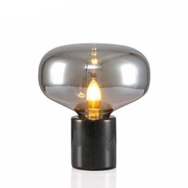 Lampe de table Night en verre LED | Marco Lucetti Gris / 36x32cm