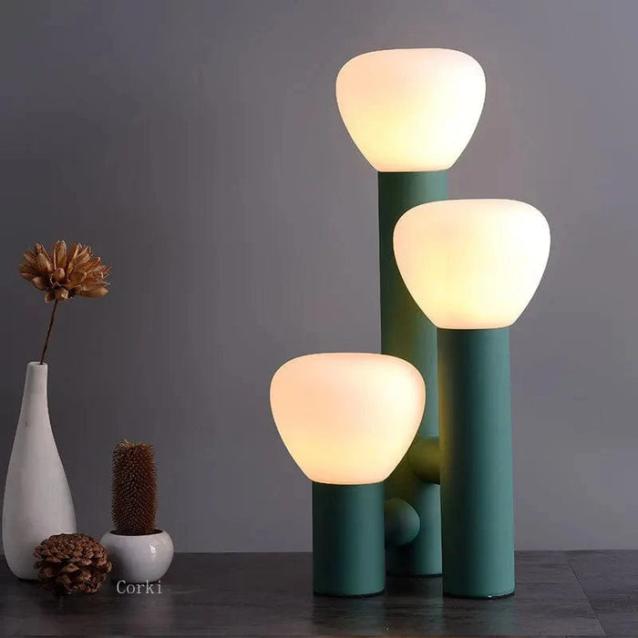 Lampe de Table Nordique Design LED en Fer et Verre | Marco Lucetti