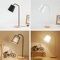 Lampe de Table Nordique en Bois LED - Veilleuse pour Bureau, Lit et Salon | Marco Lucetti