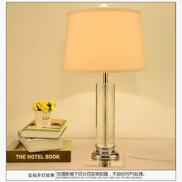 Lampe de Table nordique en cristal - Élégance Scandinave