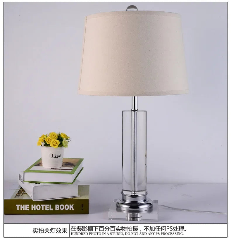 Lampe de Table nordique en cristal - Élégance Scandinave