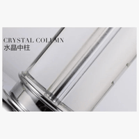 Lampe de Table nordique en cristal - Élégance Scandinave | Marco Lucetti Longitude droite 3 / Longitude droite 3