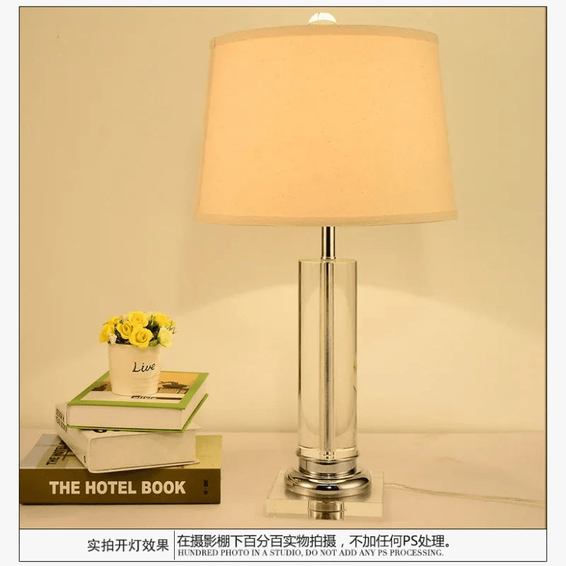 Lampe de Table nordique en cristal - Élégance Scandinave | Marco Lucetti Longitude droite 3 / Longitude droite 3