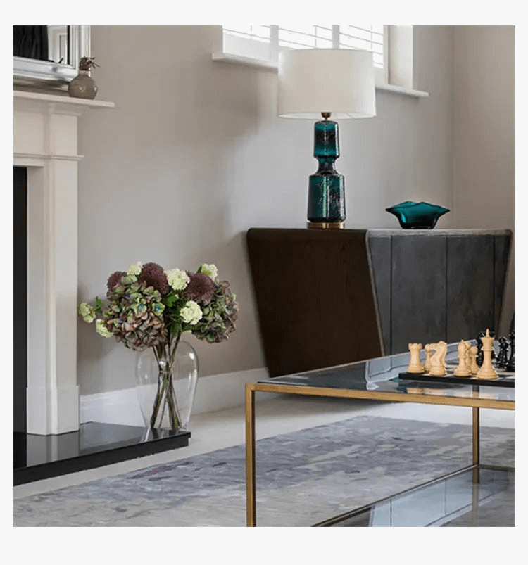 Lampe de table nordique rétro LED pour chevet et chambre, décoration en verre  | Marco Lucetti