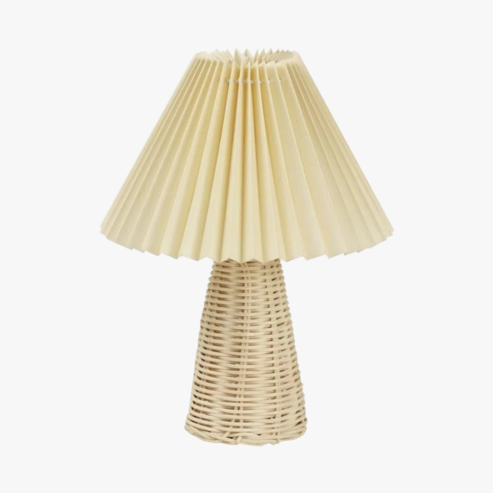 Lampe de table plissée: Élégance lumineuse