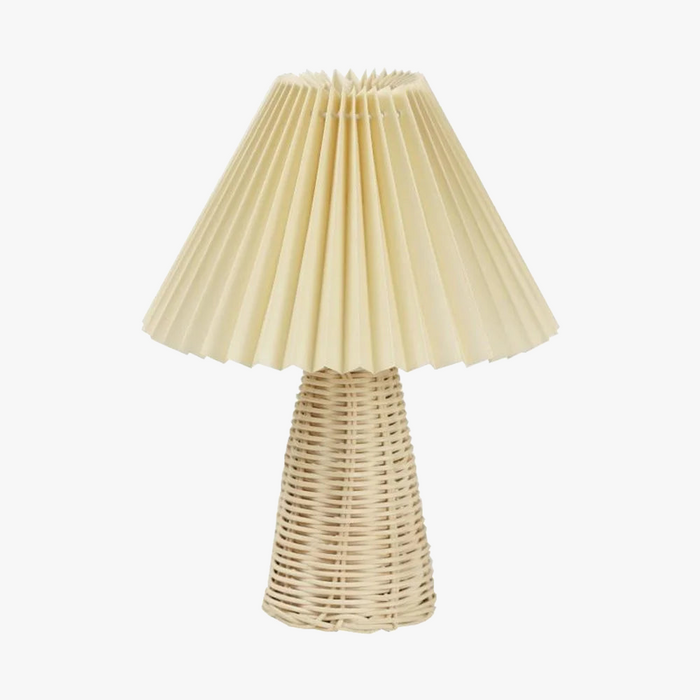 Lampe de table plissée: Élégance lumineuse