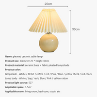 Lampe de table plissée coréenne - Élégance abordable