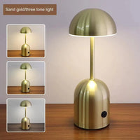Lampe de Table Portable en métal à intensité variable - style moderne | Marco Lucetti Or de sable