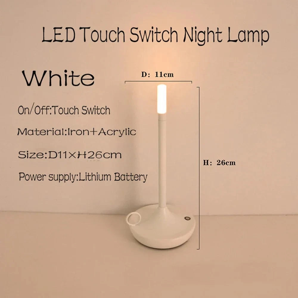 Lampe de Table Rechargeable LED - Atmosphère Créative  | Marco Lucetti Couleur blanche