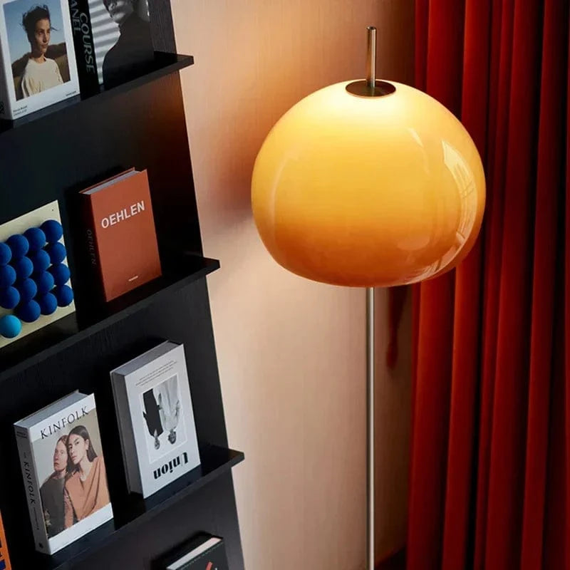Lampe de Table rétro Vintage en verre champignon Orange - Édition Limitée | Marco Lucetti