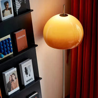 Lampe de Table rétro Vintage en verre champignon Orange - Édition Limitée | Marco Lucetti