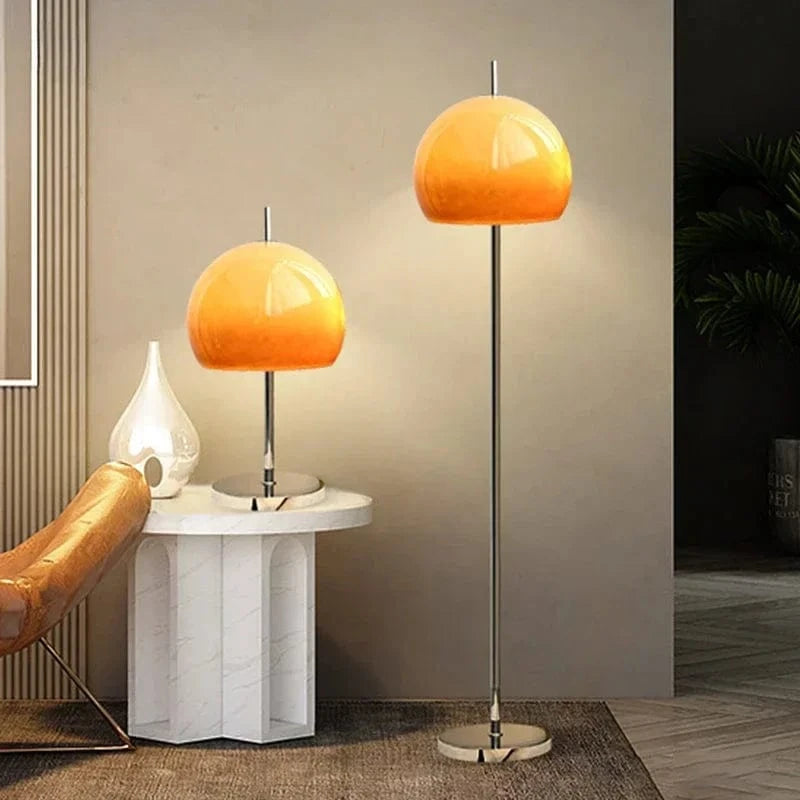 Lampe de Table rétro Vintage en verre champignon Orange - Édition Limitée | Marco Lucetti