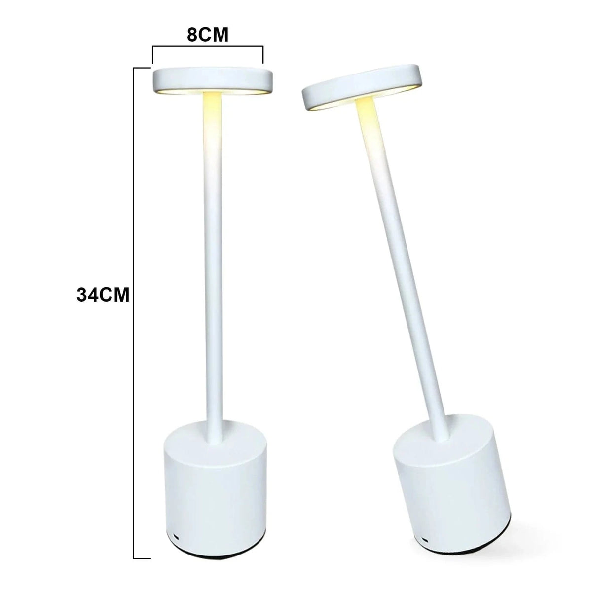 Lampe de table sans fil Meerox™ | Marco Lucetti Deux lampes blanches