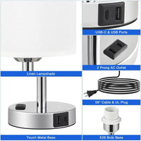 Lampe de Table Tactile Chic pour Chambre à Coucher | Marco Lucetti