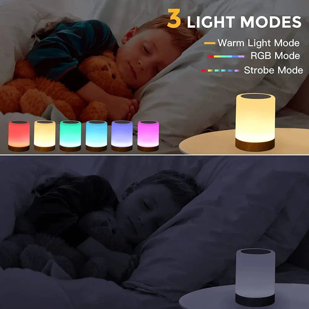 Lampe de Table Tactile LED Multicolore pour Enfants - Idée Cadeau | Marco Lucetti