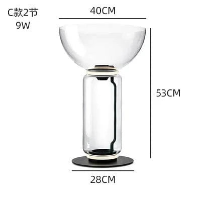 Lampe Design LED en Verre Nordique | Marco Lucetti C2 / Lumière chaude