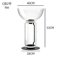 Lampe Design LED en Verre Nordique | Marco Lucetti C2 / Lumière chaude