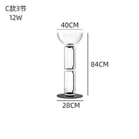 Lampe Design LED en Verre Nordique | Marco Lucetti C3 / Lumière chaude