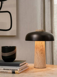 Lampe designer Wabi-Sabi Jaune "Grotte de Pierre" | Marco Lucetti