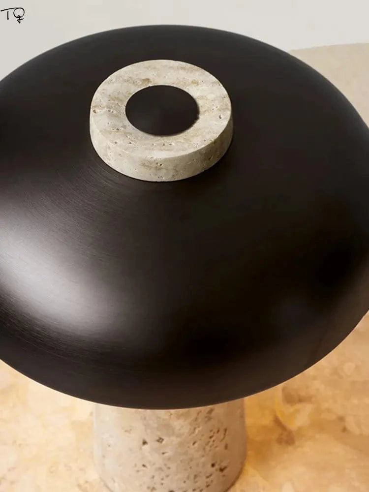 Lampe designer Wabi-Sabi Jaune "Grotte de Pierre" | Marco Lucetti