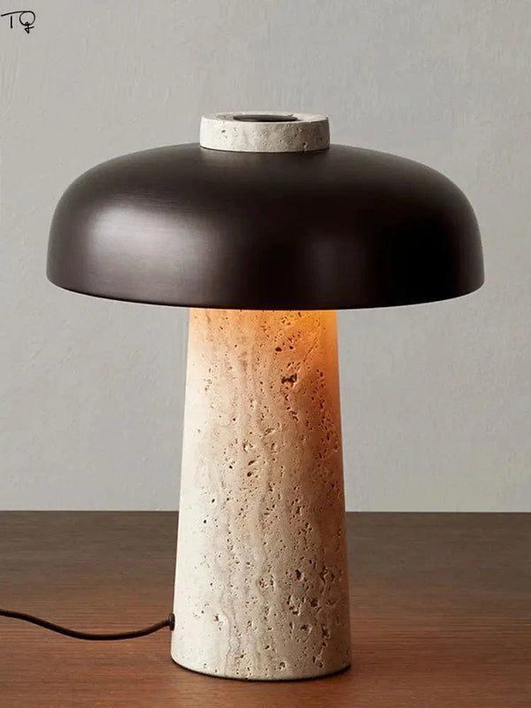 Lampe designer Wabi-Sabi Jaune "Grotte de Pierre" | Marco Lucetti