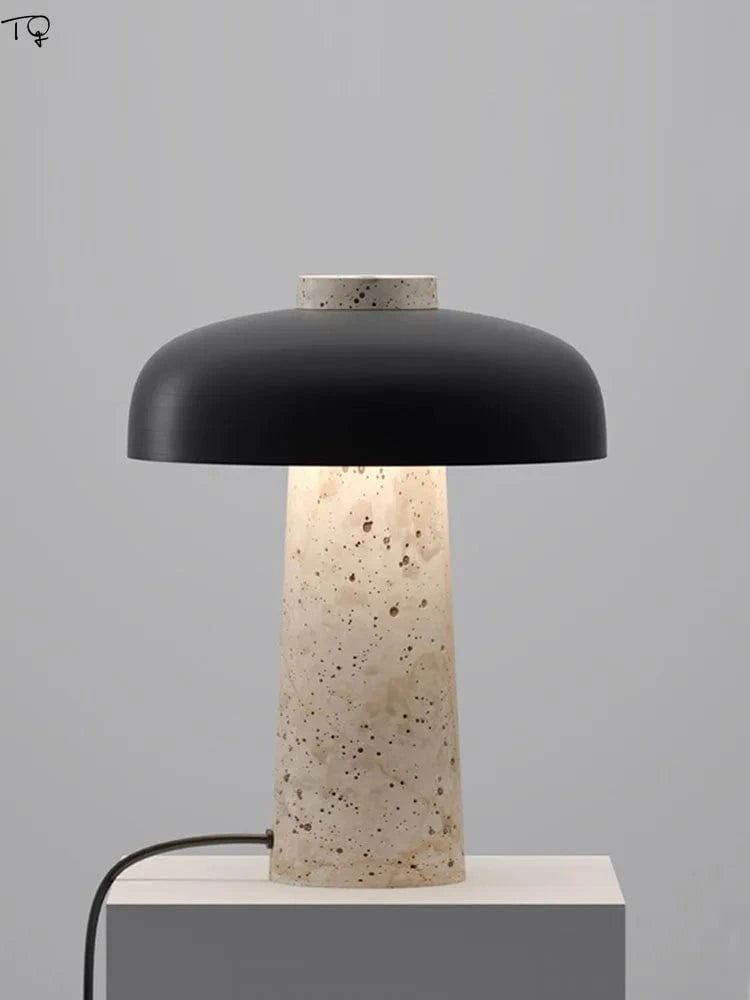 Lampe designer Wabi-Sabi Jaune "Grotte de Pierre" | Marco Lucetti