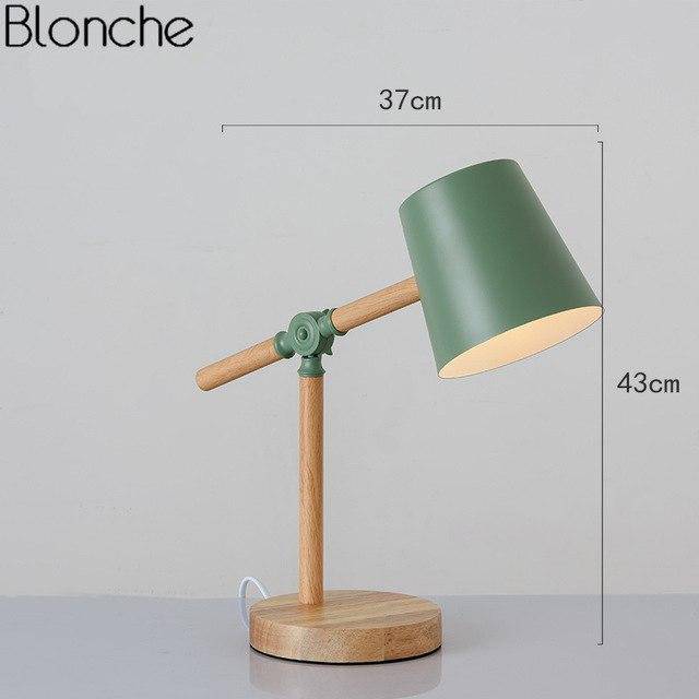 Lampe en bois ajustable : tendance et colorée | Marco Lucetti Vert