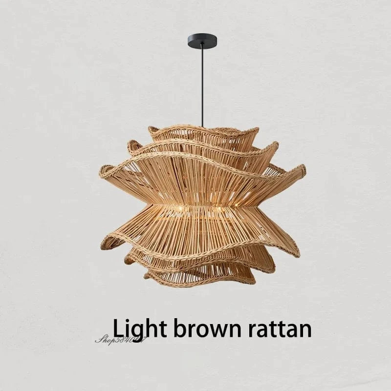Lampe en rotin à plusieurs niveaux - Édition Design | Marco Lucetti