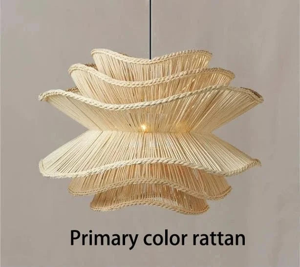 Lampe en rotin à plusieurs niveaux - Édition Design | Marco Lucetti Rotin de couleur primaire / Taille 100x90cm