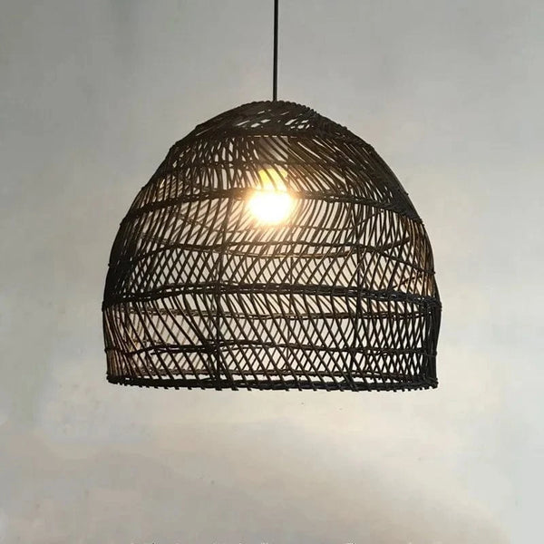 Lampe en rotin chinoise suspendue Vintage pour décoration intérieure - Nouveau Style | Marco Lucetti