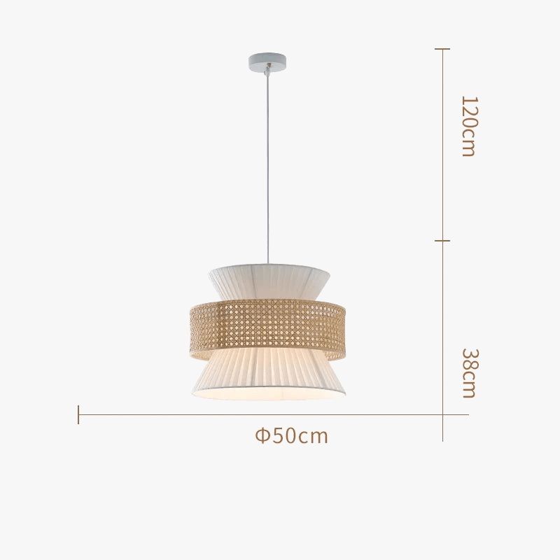 Lampe en rotin japonaise Wabi Sabi Luxe | Marco Lucetti