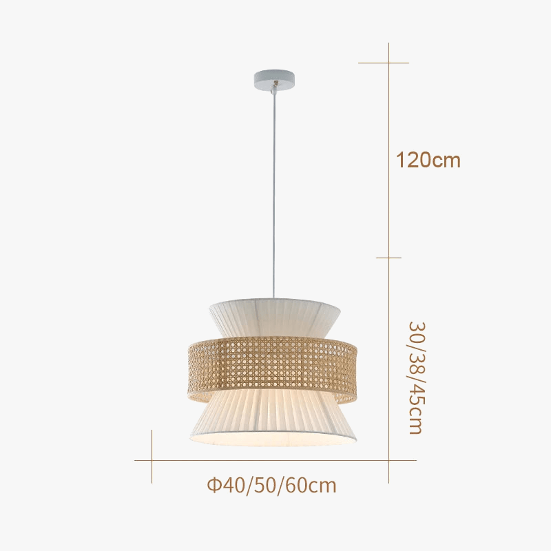 Lampe en rotin japonaise Wabi Sabi Luxe | Marco Lucetti