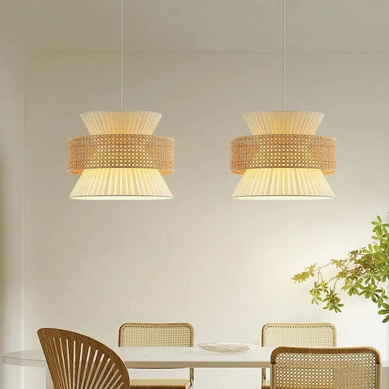 Lampe en rotin japonaise Wabi Sabi Luxe | Marco Lucetti