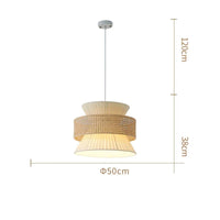 Lampe en rotin japonaise Wabi Sabi Luxe | Marco Lucetti Beige D50cm H38cm