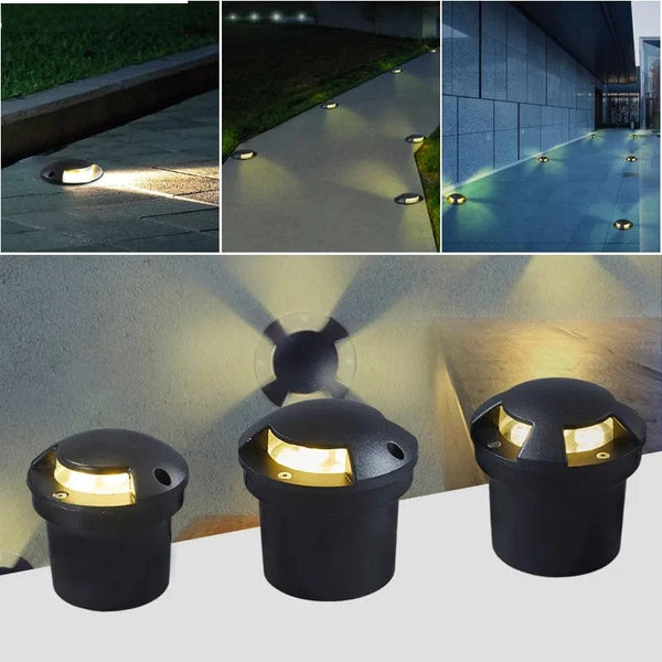 Lampe enterrée ultra résistante - Norme IP67 | Marco Lucetti Blanc froid 6000K / 3W 1 côté 85-265V