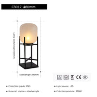 Lampe et lampadaire de jardin solaire élégante pour villa, décoration extérieure imperméable | Marco Lucetti