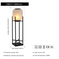 Lampe et lampadaire de jardin solaire élégante pour villa, décoration extérieure imperméable | Marco Lucetti