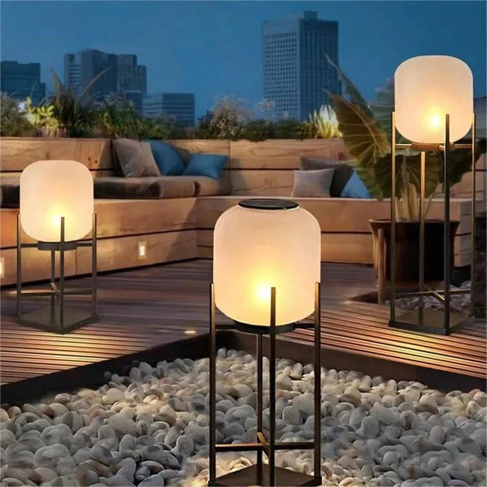 Lampe et lampadaire de jardin solaire élégante pour villa, décoration extérieure imperméable | Marco Lucetti