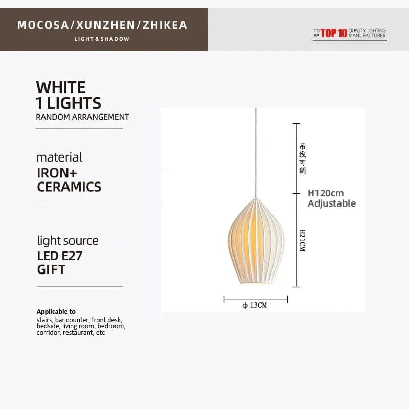 Lampe exclusive pour restaurants | Marco Lucetti 1 tête / Blanc froid / Chine