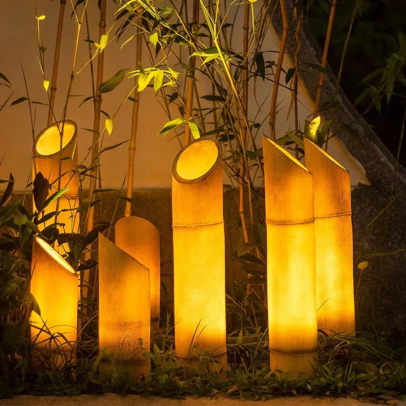 Lampe extérieure en bambou Tropical Tide | Marco Lucetti